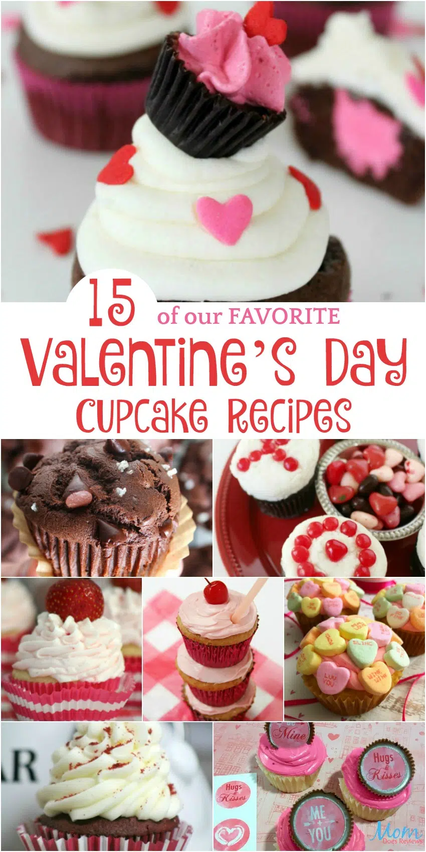 15 of our FAVORITE Valentine’s Day Cupcake Recipes #Sweet2019 #sweets #cupcakes #desserts #valentinesday 