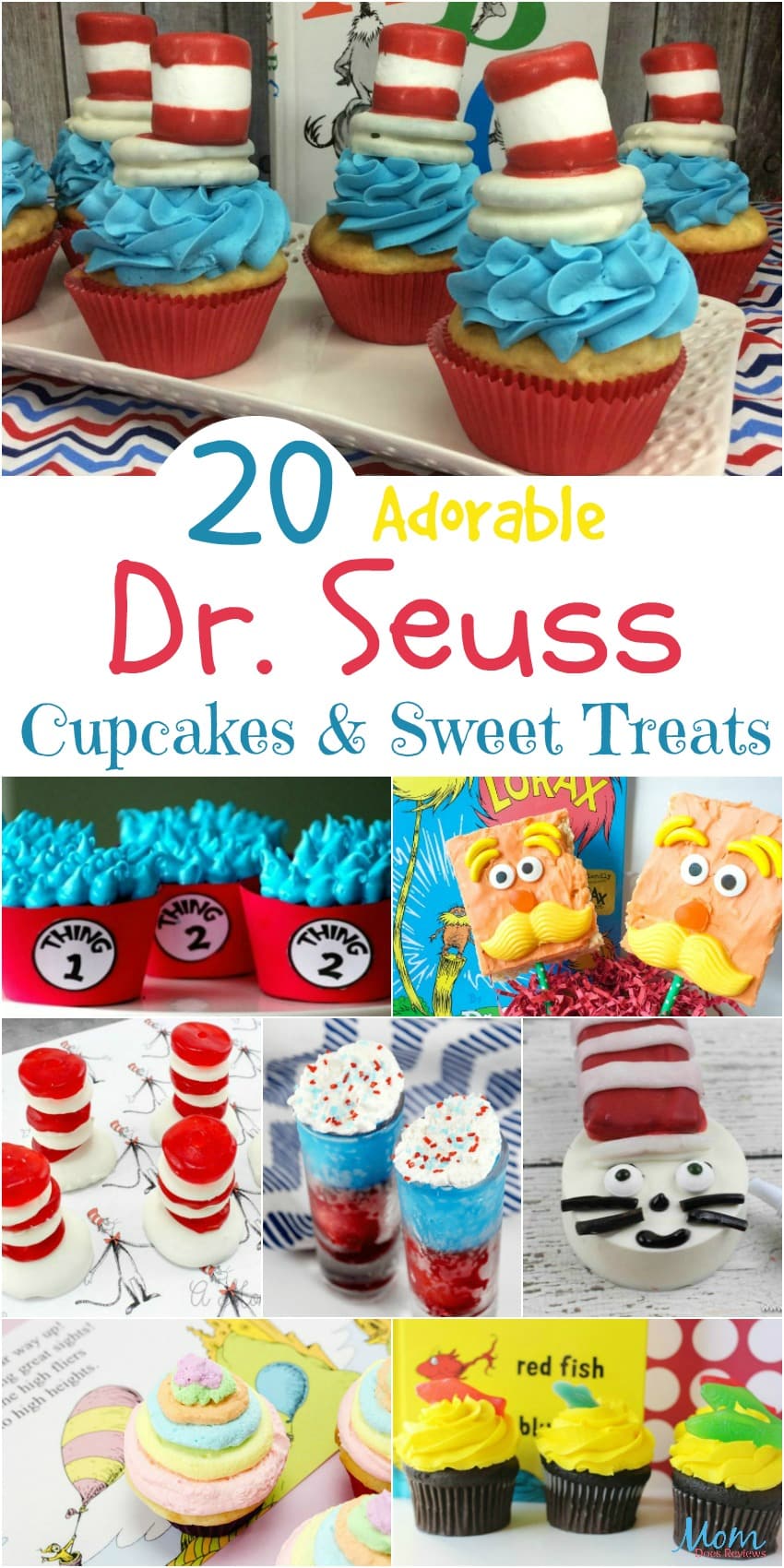 20 Adorable Dr. Seuss Cupcakes, Sweet Treats, and More #sweets #cupcakes #cookies #desserts #drseuss #treats #recipes