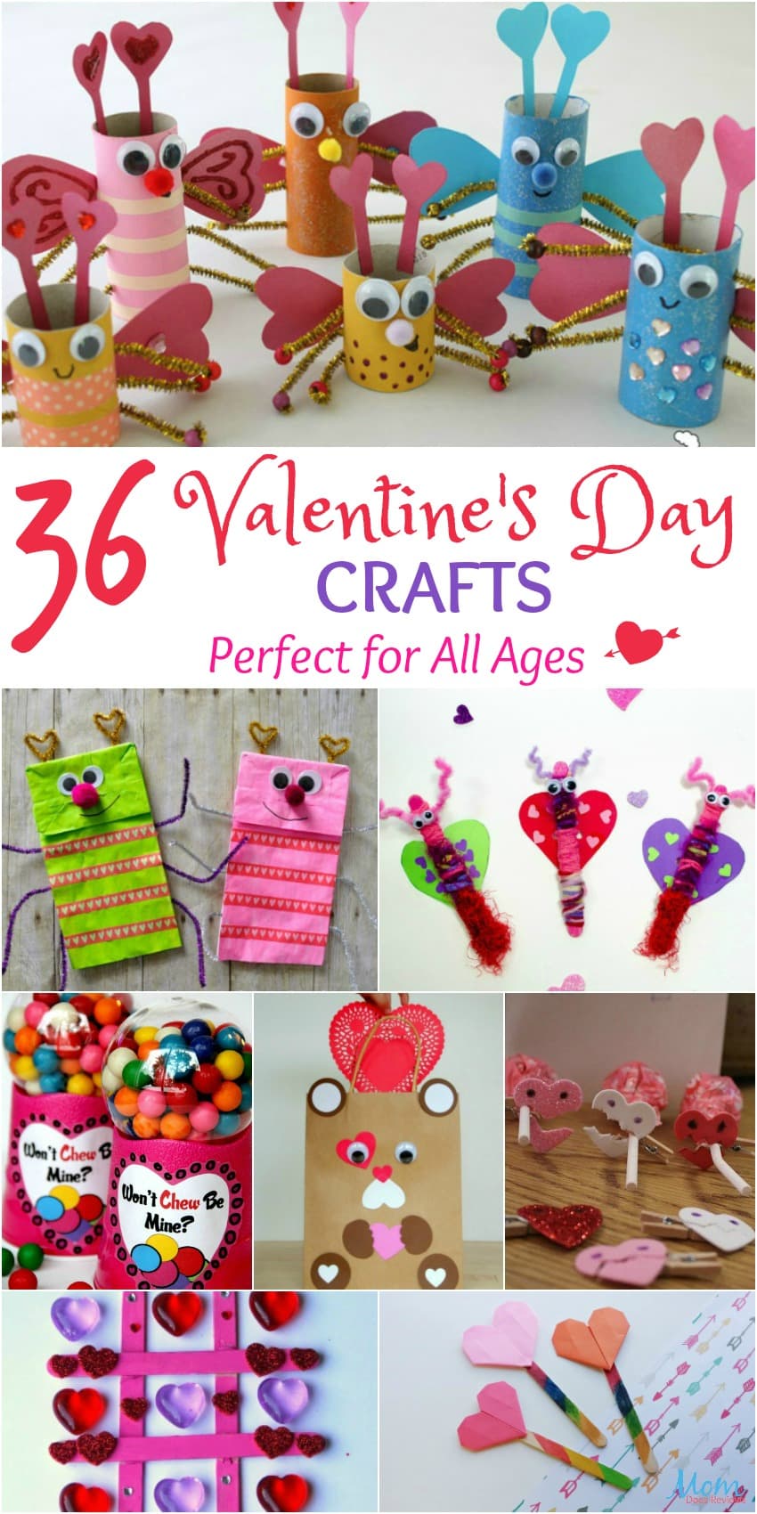 36 Valentine's Day Crafts Perfect for All Ages #Sweet2019 #crafts #valentinesday #diy #funstuff