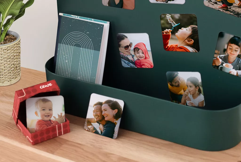 magnets personnalisés avec des photos de famille
