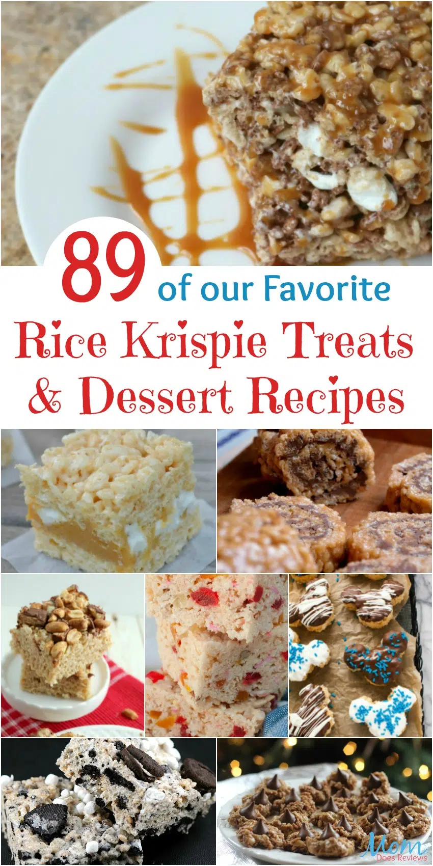 89 of our Favorite Rice Krispie Treats & Dessert #Recipes #desserts #treats #sweets #yummy #ricekrispietreats 