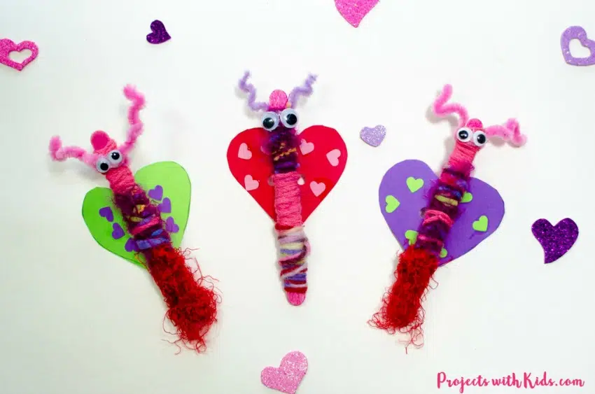 Adorable Popsicle Stick Love Bugs
