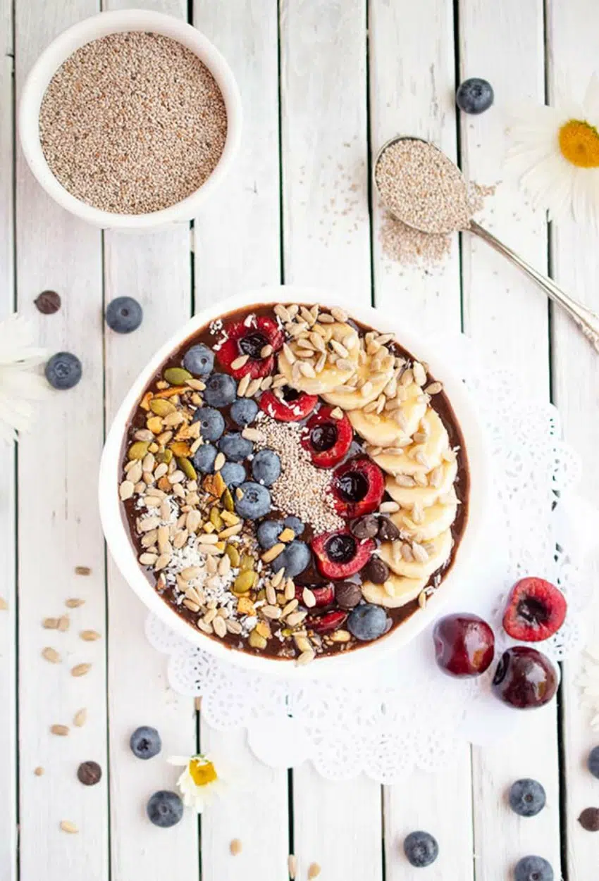 Chocolate Cherry Smoothie Bowl Recipe