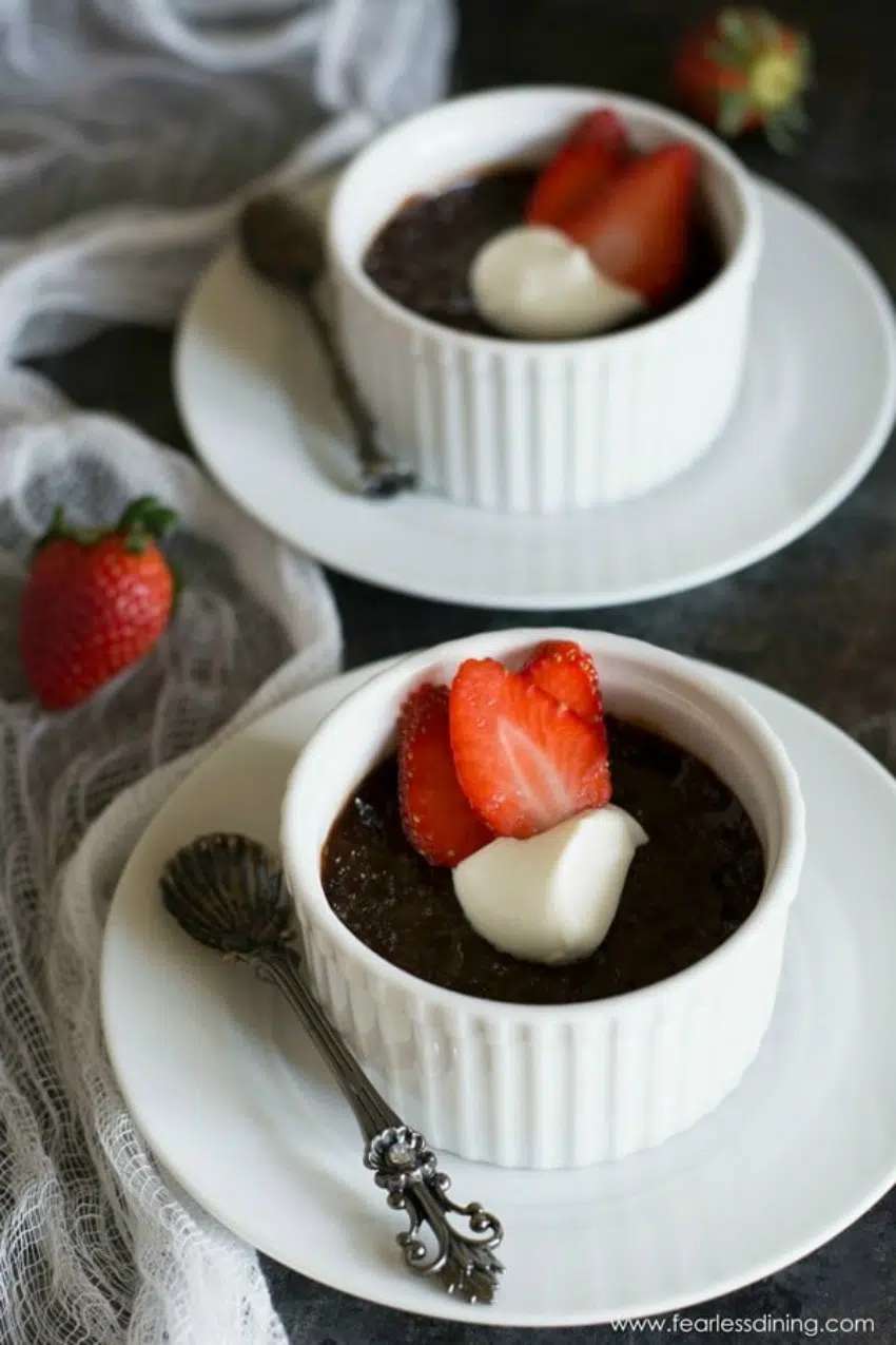 Creamy Dark Chocolte Custard