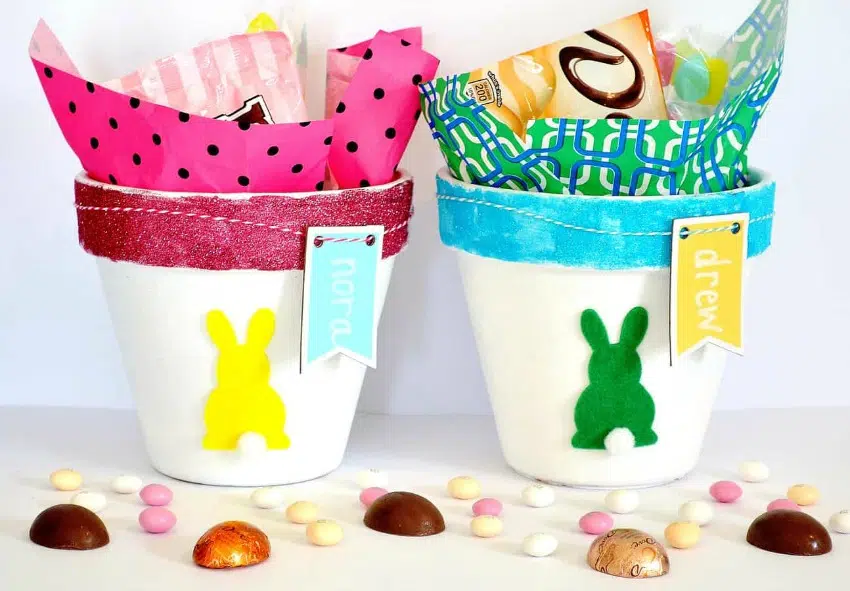 DIY Clay Pot Easter Baskets