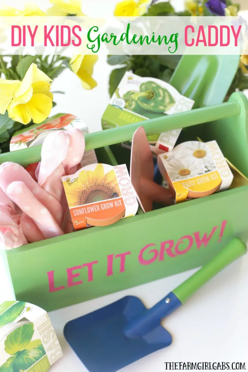 DIY Kids Gardening Caddy