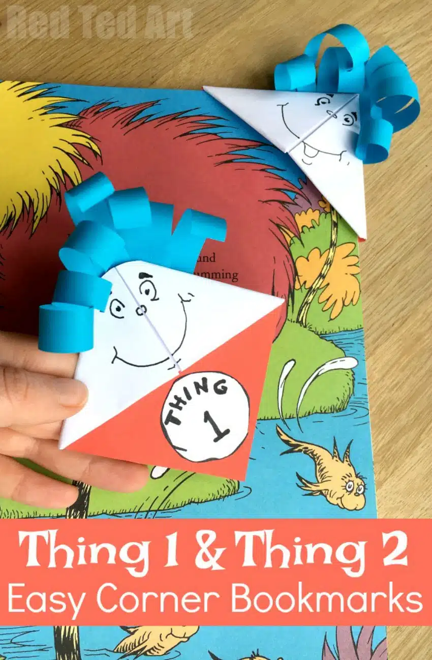 Dr. Seuss Bookmarks – Thing 1 & Thing 2