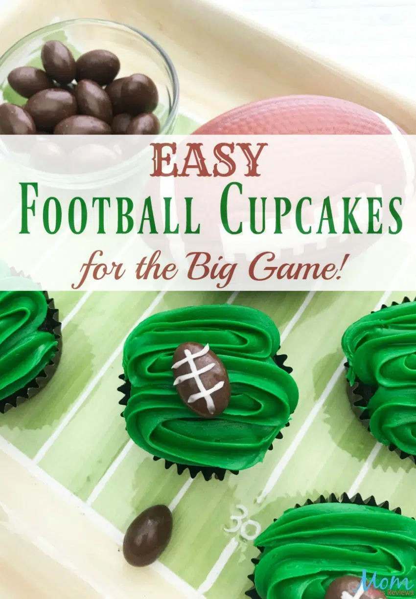 Easy Football Cupcakes for the Big Game #cupcakes #football #sweets #desserts #food #biggame