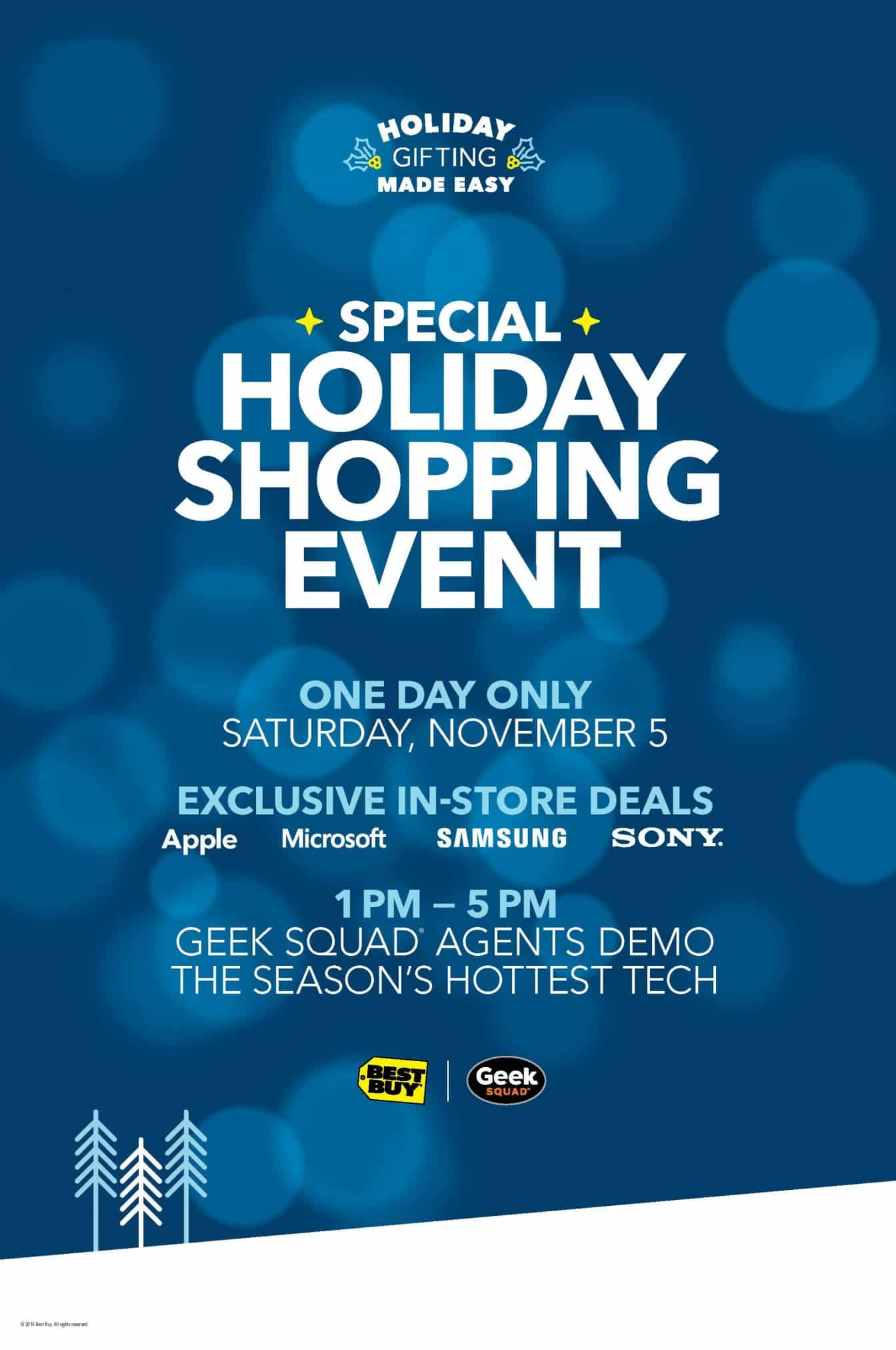 Best Buy Special Holiday Shopping Event