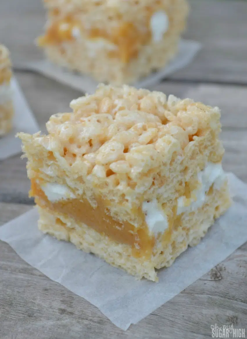 Loaded Caramel Rice Krispie Treats