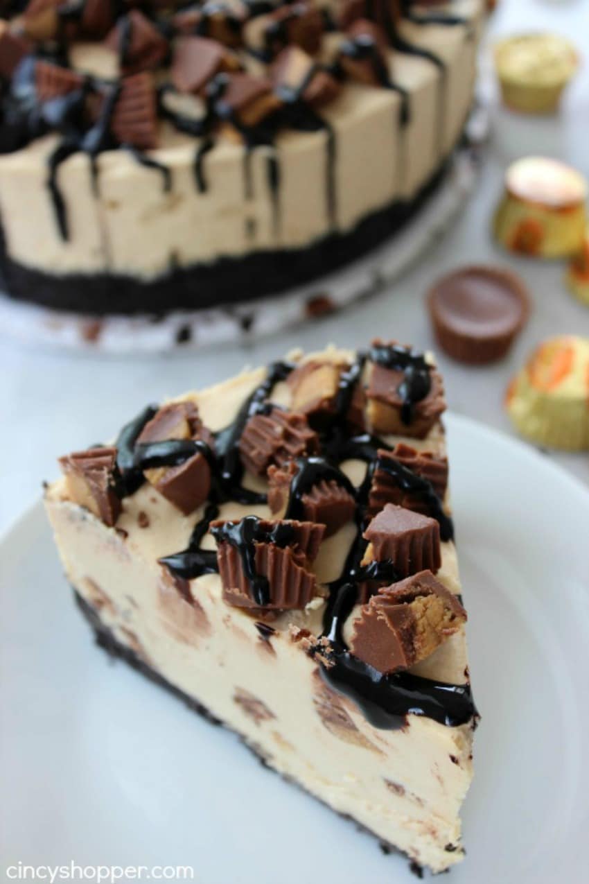 No Bake Reese's Peanut Butter Cheesecake