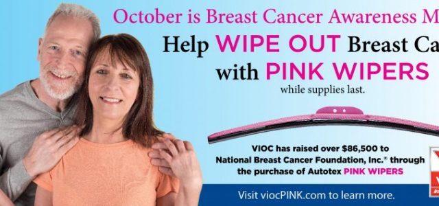 Aide #WipeOutBreastCancer avec les essuie-glaces AutoTex PINK à la vidange d’huile instantanée Valvoline