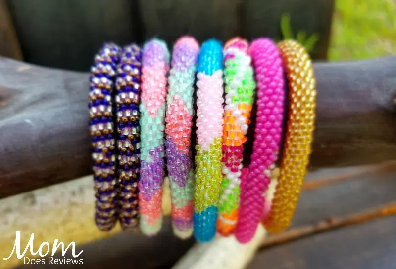 Sashka co. glass beaded bracelets