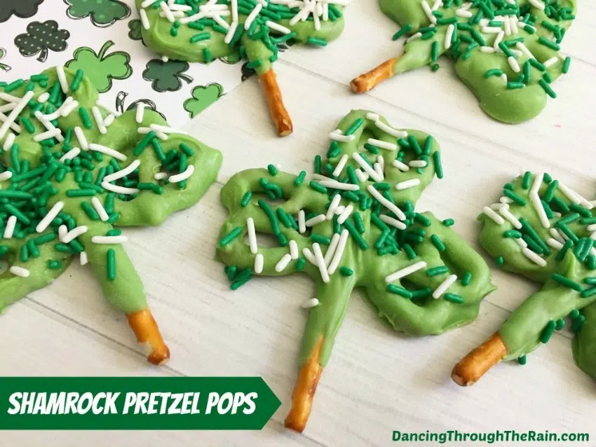 Shamrock Pretzel Pops