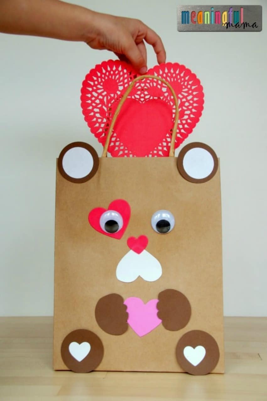 Teddy Bear Valentine Mailbox