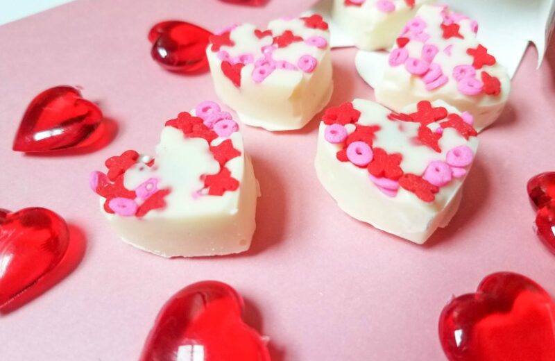 Coeurs décadents au chocolat blanc et aux amandes pour la Saint-Valentin #Sweet2019