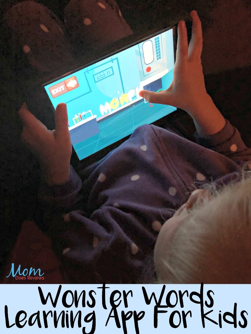 Wonster Words, great learning app for kids #ad #app #education #review #learning #fun #wonsterwords
