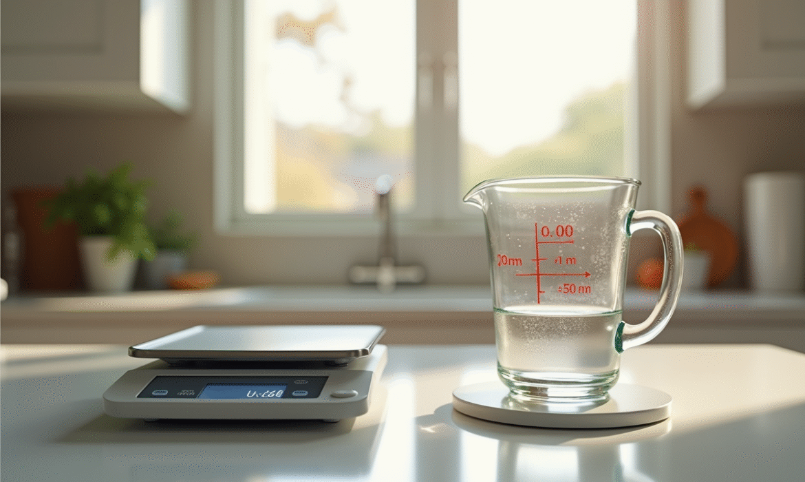 La conversion efficace : transformer une 1/2 tasse en grammes