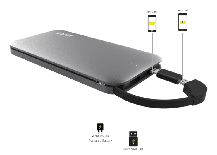 Kanex GoPower Plus- Câble intégré pour iPhone et Android ! #SuperDadGifts17