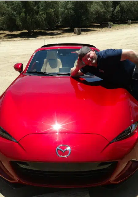 Me on Mazda MX-5