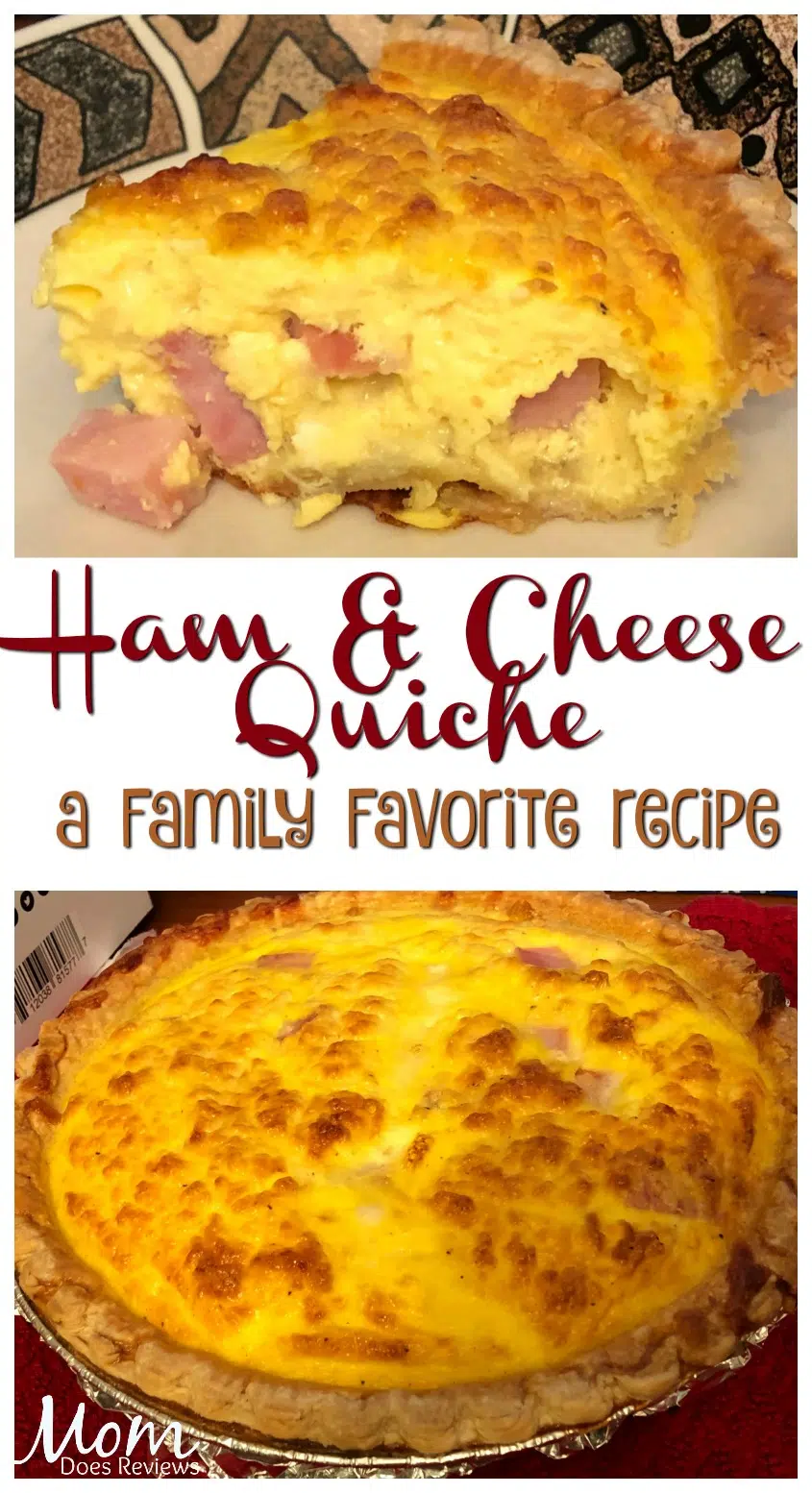 Ham and Cheese Quiche- Family Favorite #recipe #mealthymoms #quiche #getinmybelly