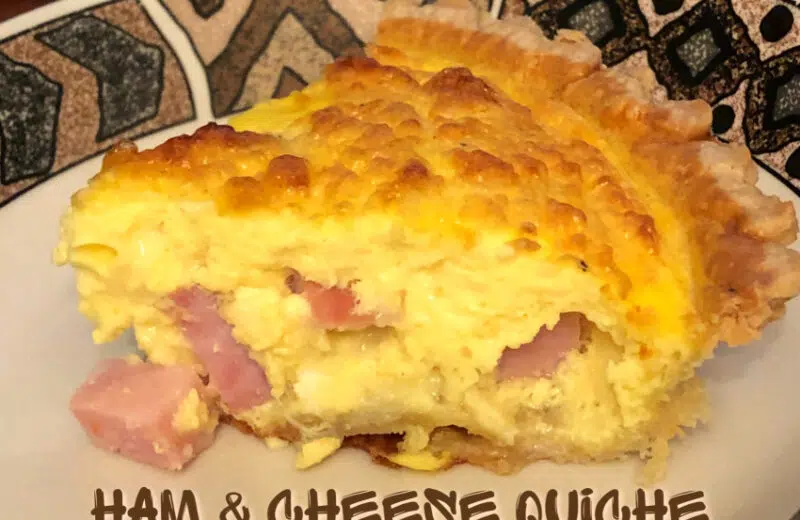 Quiche au jambon et au fromage – préférée de la famille #recevoir avec Mealthy Handblend ! #MealthyMoms