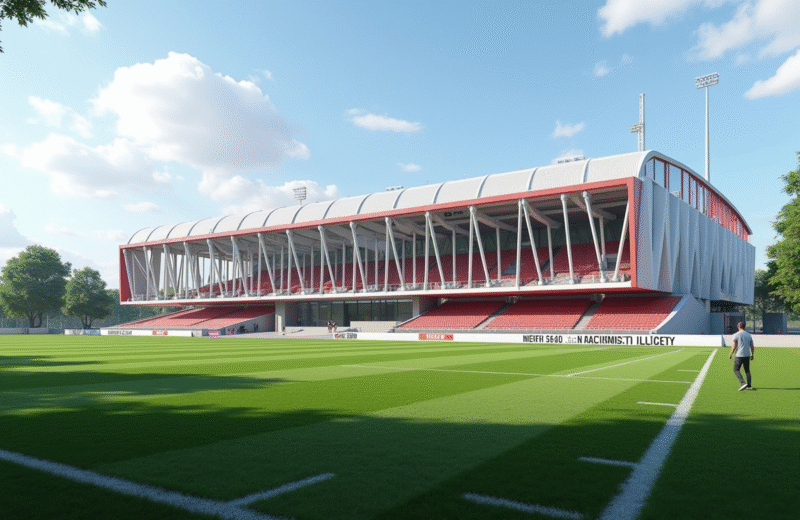 Stade AC Amiens extérieur architecture moderne jour