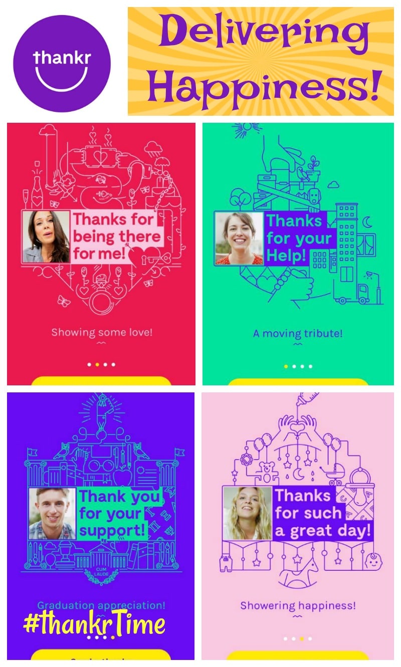 The Thankr App- Delivering Happiness by saying Thank You!
