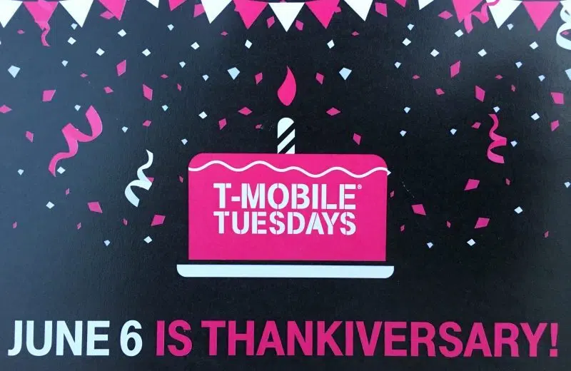 Ne manquez pas le #Thankiversary of T-Mobile de T-Mobile le mardi ! #ad