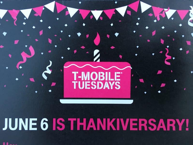 Ne manquez pas le #Thankiversary of T-Mobile de T-Mobile le mardi ! #ad